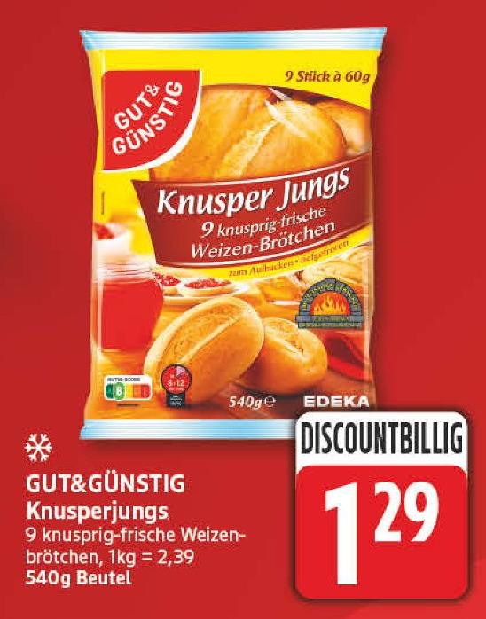 Knusperjungs von GUT&GÜNSTIG im aktuellen EDEKA Prospekt